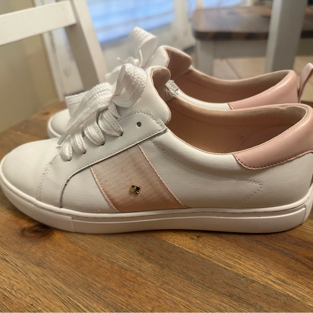 Kate Spade White and Light Pink Sneakers - Picture 4 of 5
